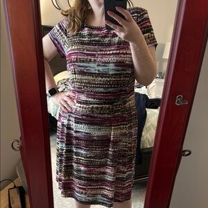 Roz & Ali Multicolor Women's Dress